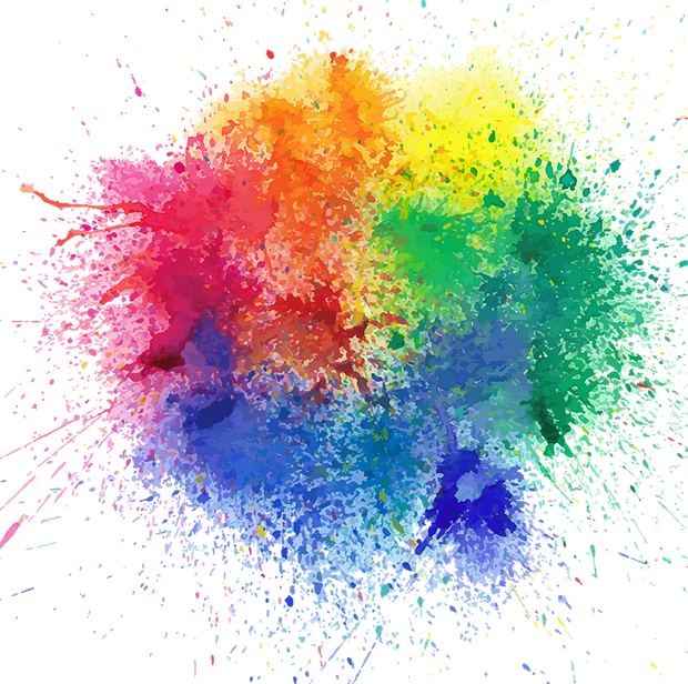 Holi paint splash